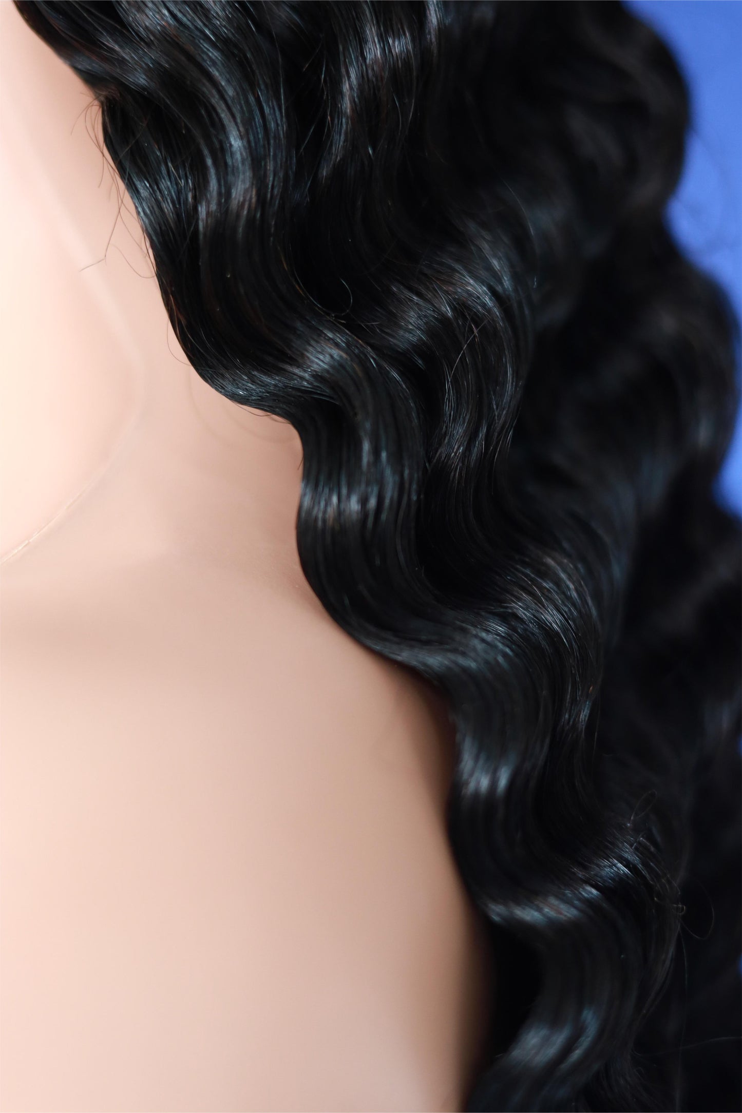 26"-40" Deepwave Natural color wig