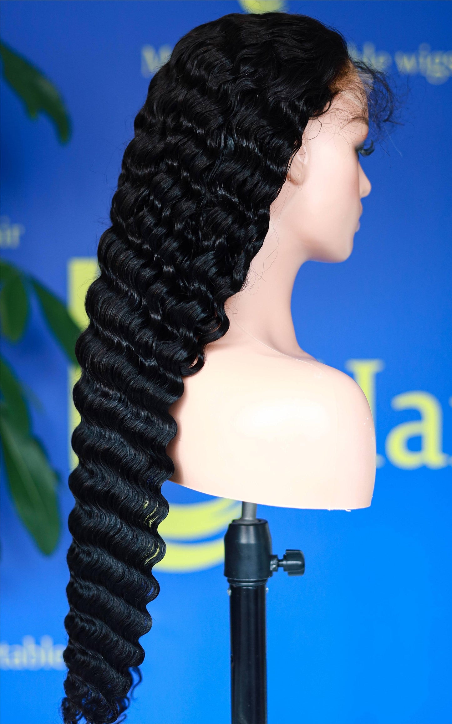 26"-40" Deepwave Natural color wig